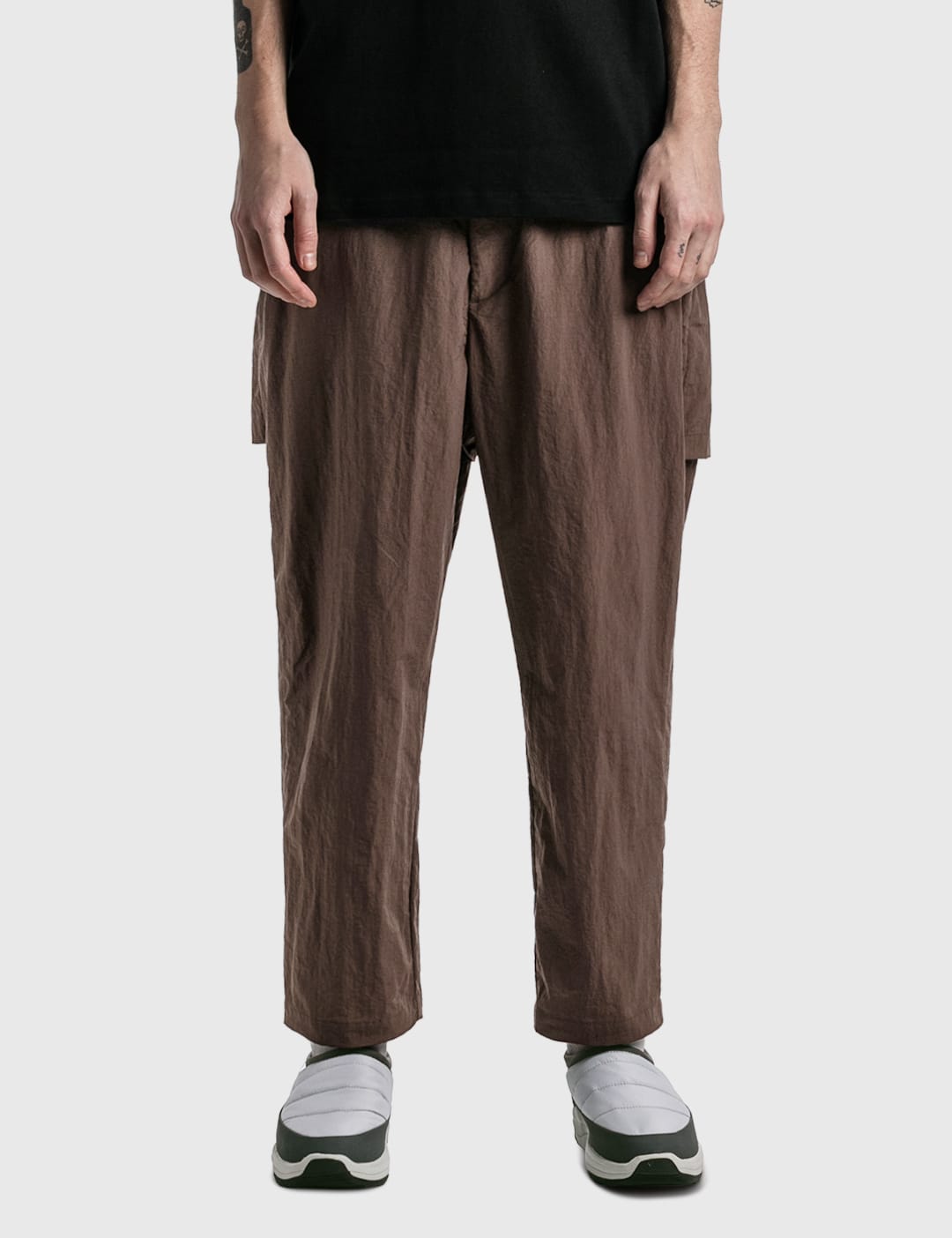 YOUTH Jacquard Wide String Half Pants - Black | Garmentory